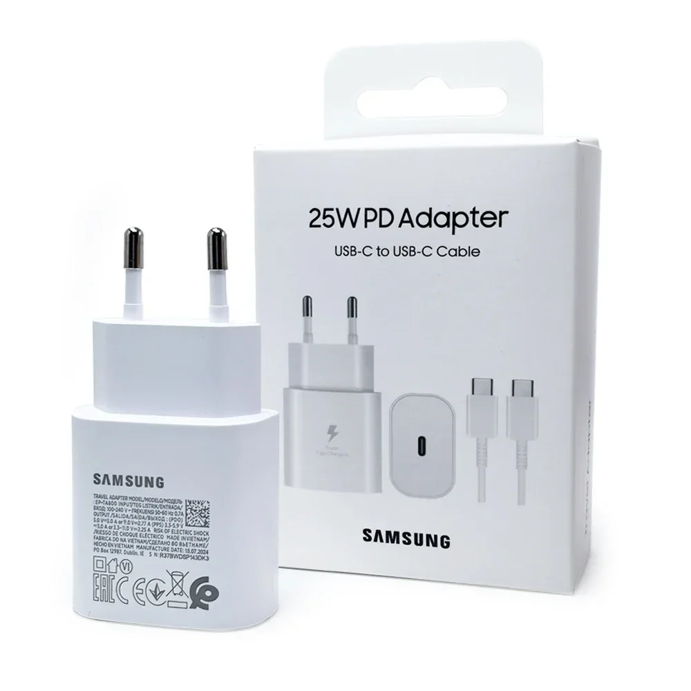 2 Pin 25W PD Samsung Type-C Adapter