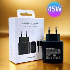 2 Pin 45W PD Samsung Type-C Black Adapter