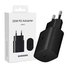2 Pin 25W PD Samsung Type-C Black Adapter